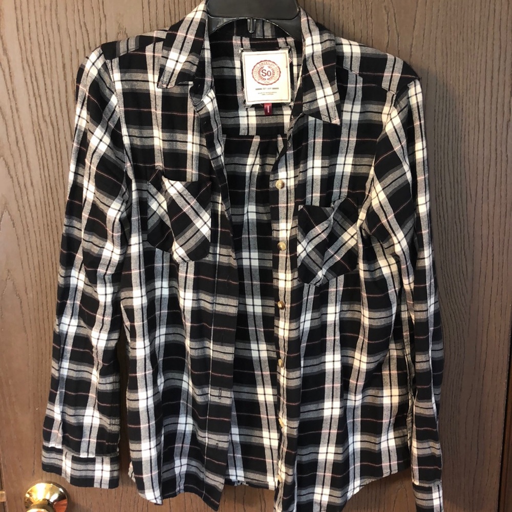 Black and white flannel